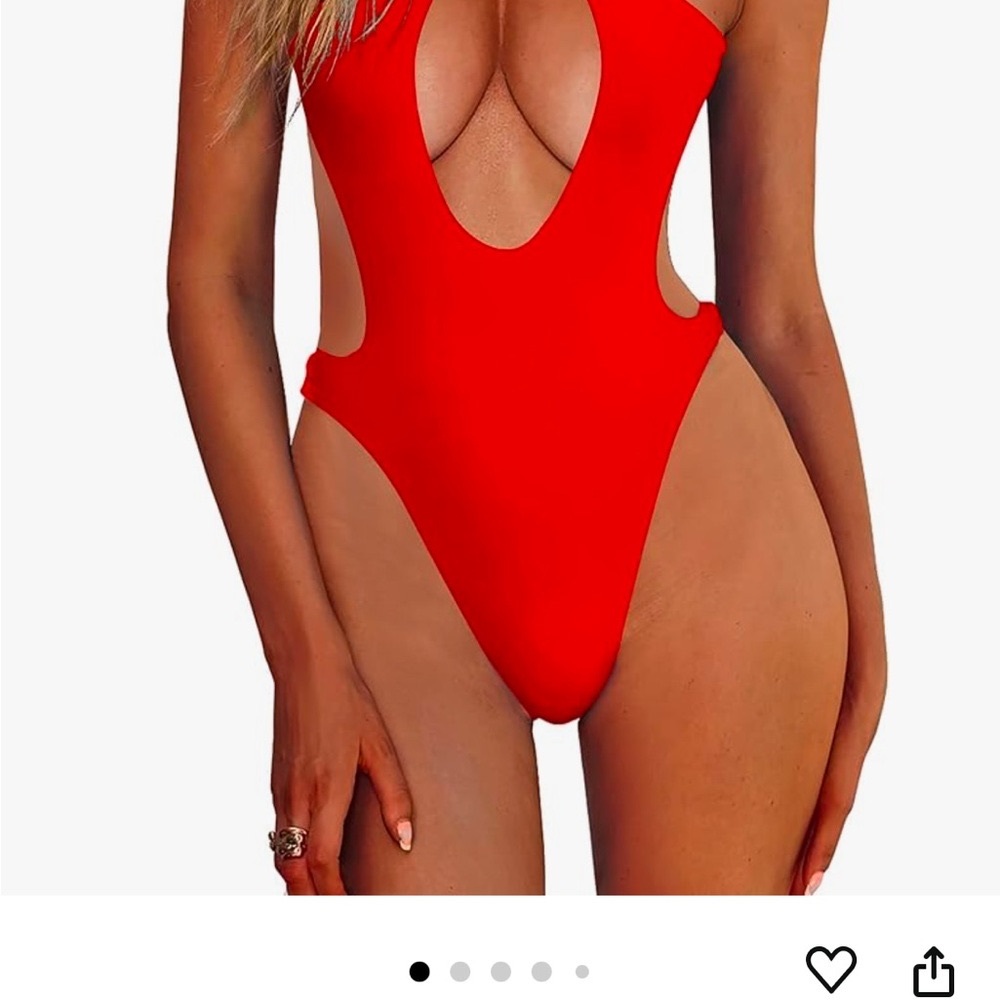 Red One-Piece Swimsuit